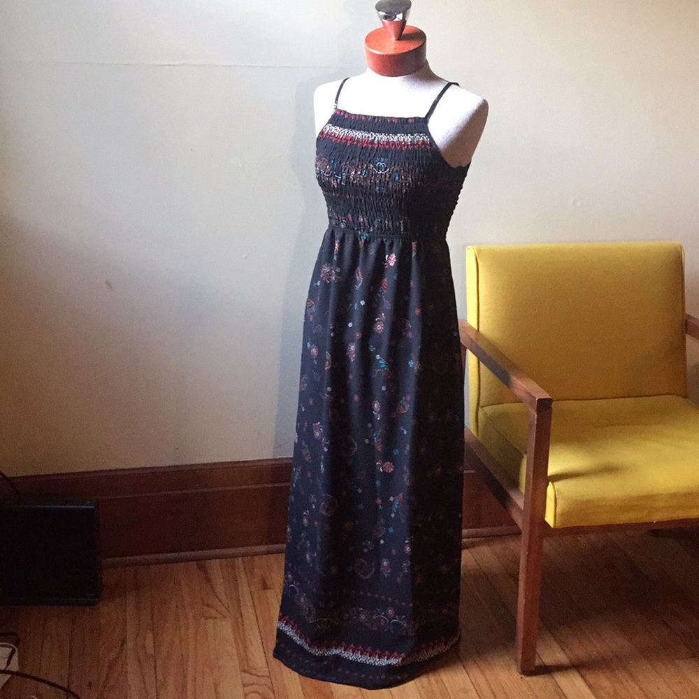 Smocked top maxi-dress